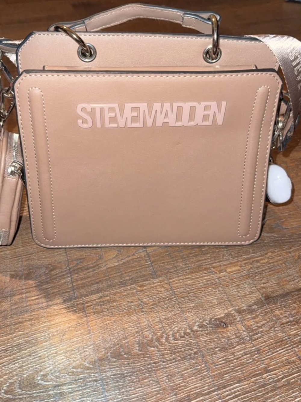 Steve Madden Nude Box Crossbody Bag